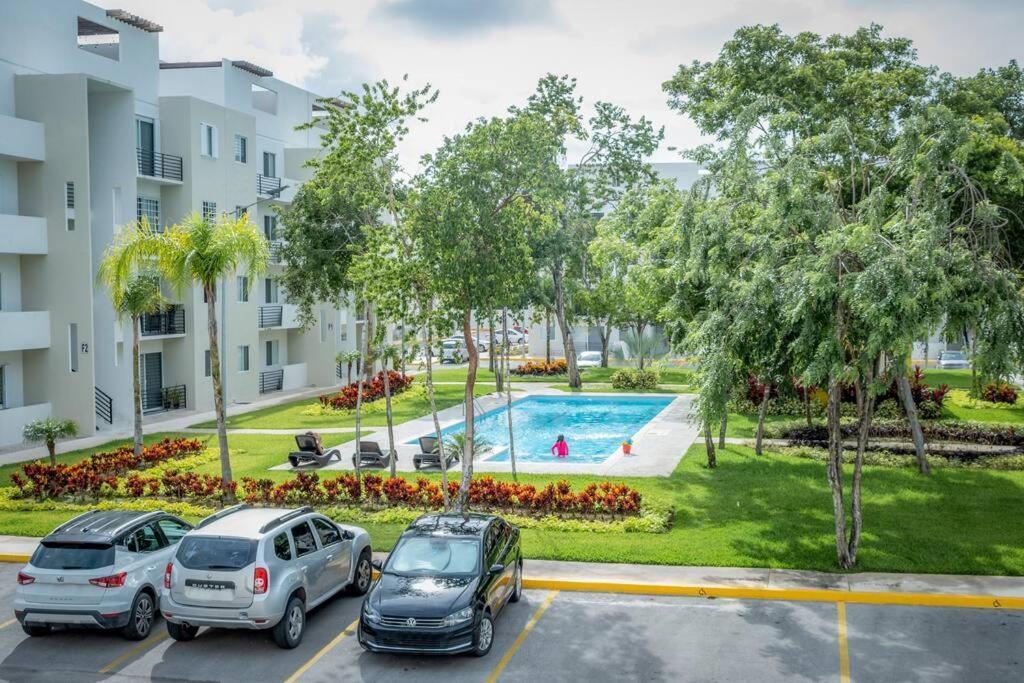 普拉亚卡门Depto 2 Rec. Con Vista A La Piscina En C. Privada公寓 外观 照片