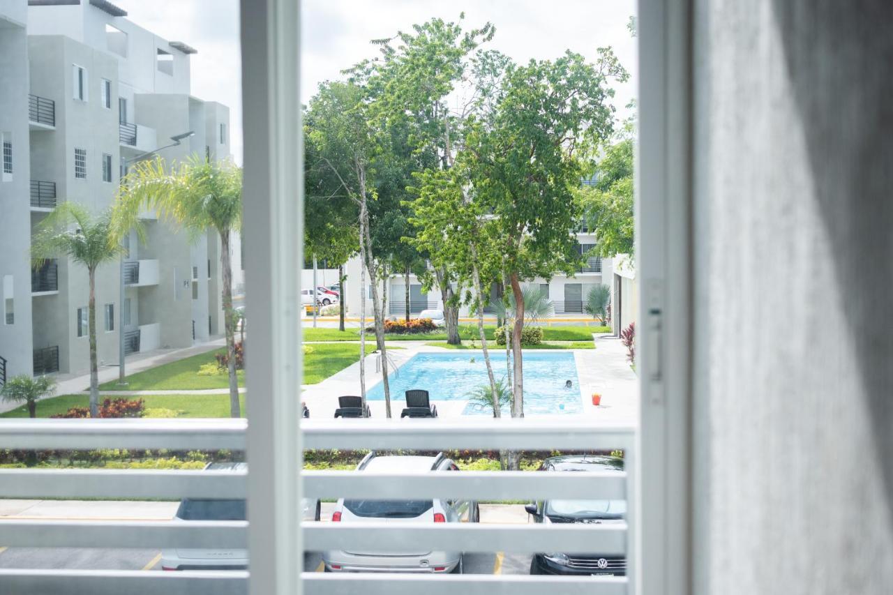 普拉亚卡门Depto 2 Rec. Con Vista A La Piscina En C. Privada公寓 外观 照片